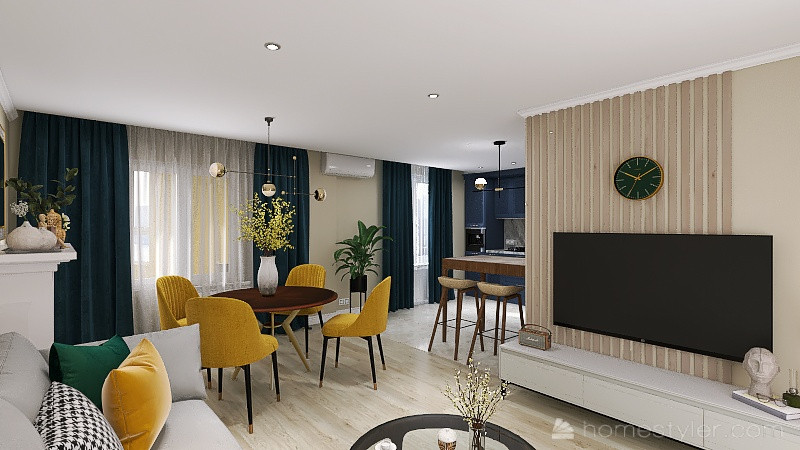 Трехкомнатная квартира в современном стиле