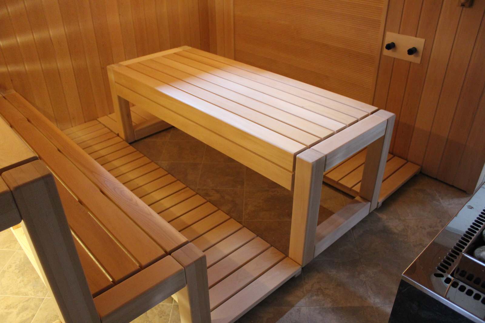 Парная стены ольха, пологи липа