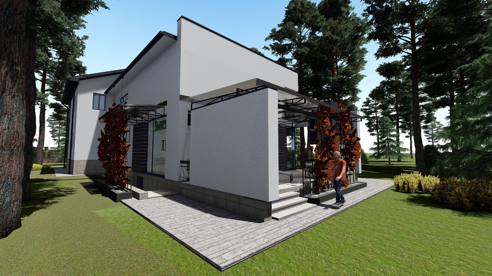 проект реконструкции дома в колодищах, архитектурный проект с визуализацией