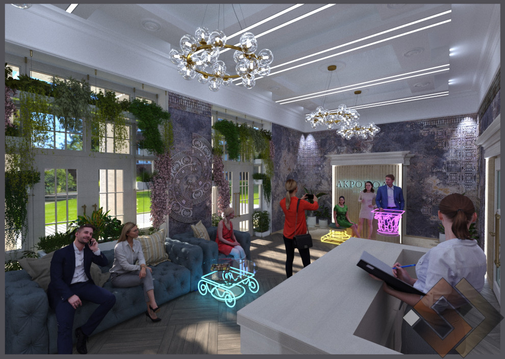 Обложка проекта: Концепт холла ресторана