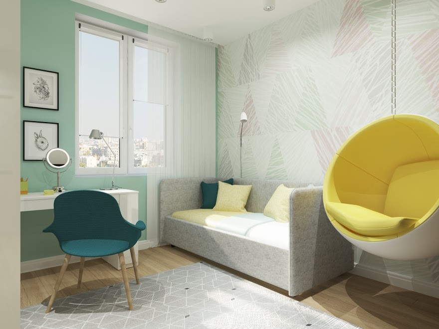 Дизайн-проект детской для двоих детей