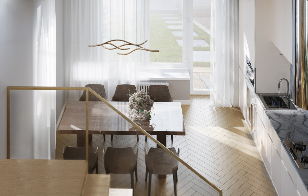 Дизайн проект интерьера коттеджа 140 кв.м.