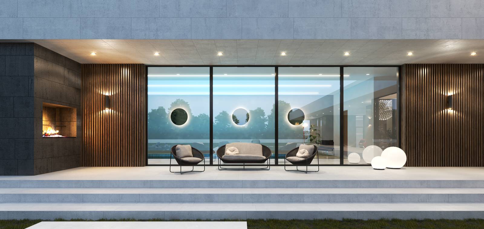 Частный жилой дом с бассейном