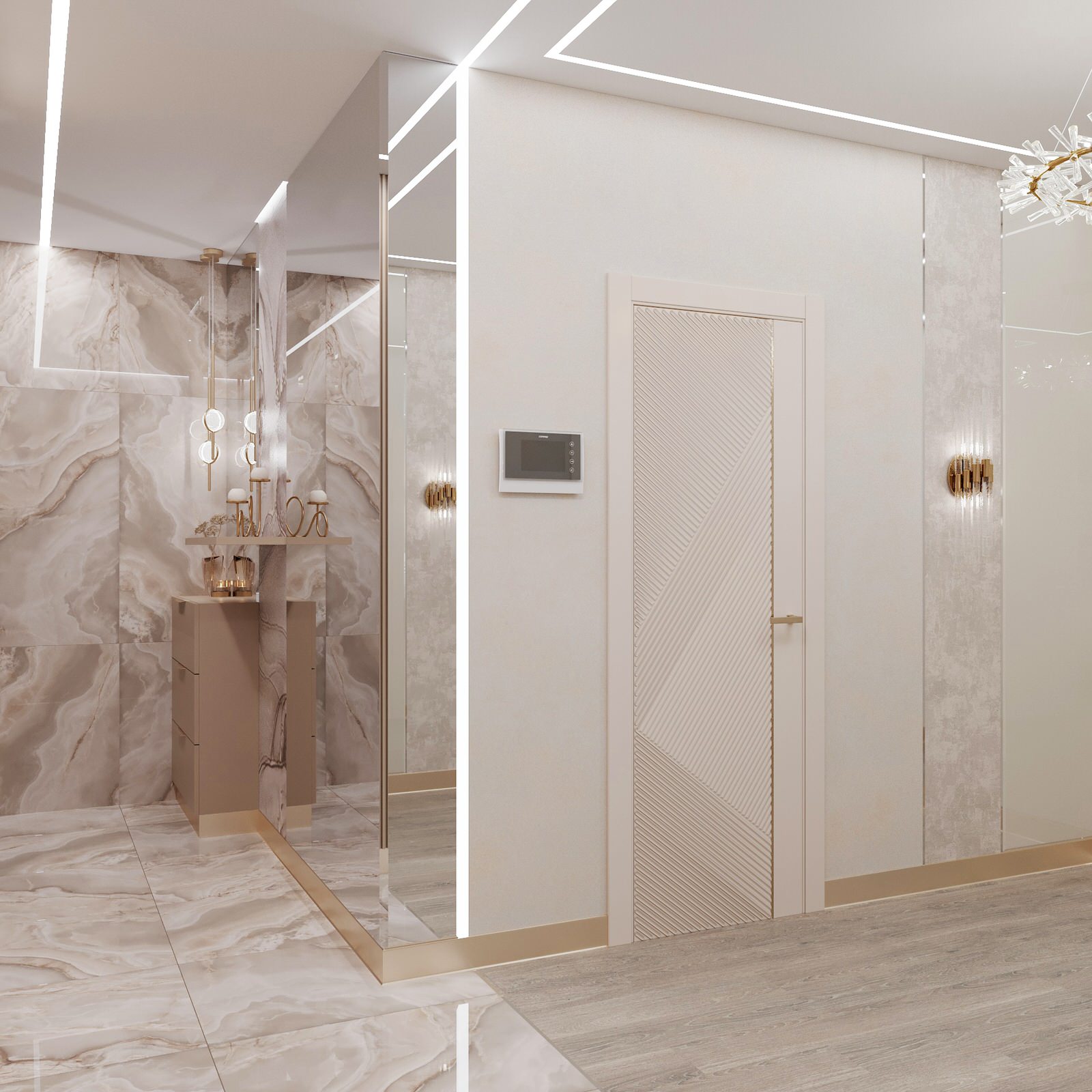 2023г. Интерьер квартиры 62 м2 в ЖК "Оазис"