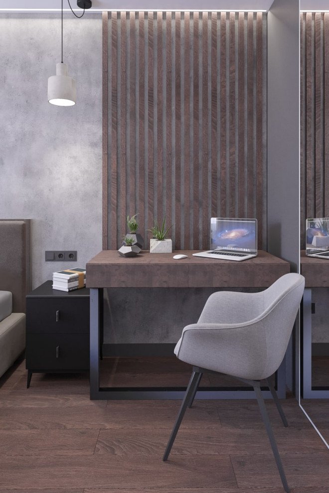 Спальня с рабочей зоной для фрилансера S - 15 м2