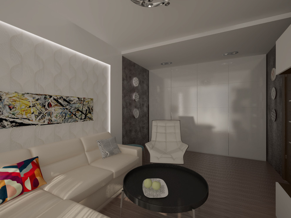 Гостиная с инопланетной люстрой