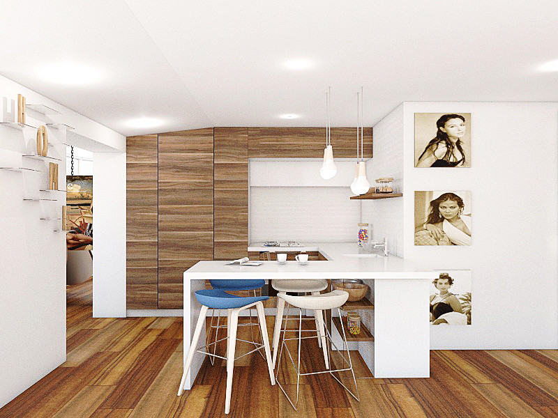 Обложка проекта: Дизайн квартиры-студии в минимализме.