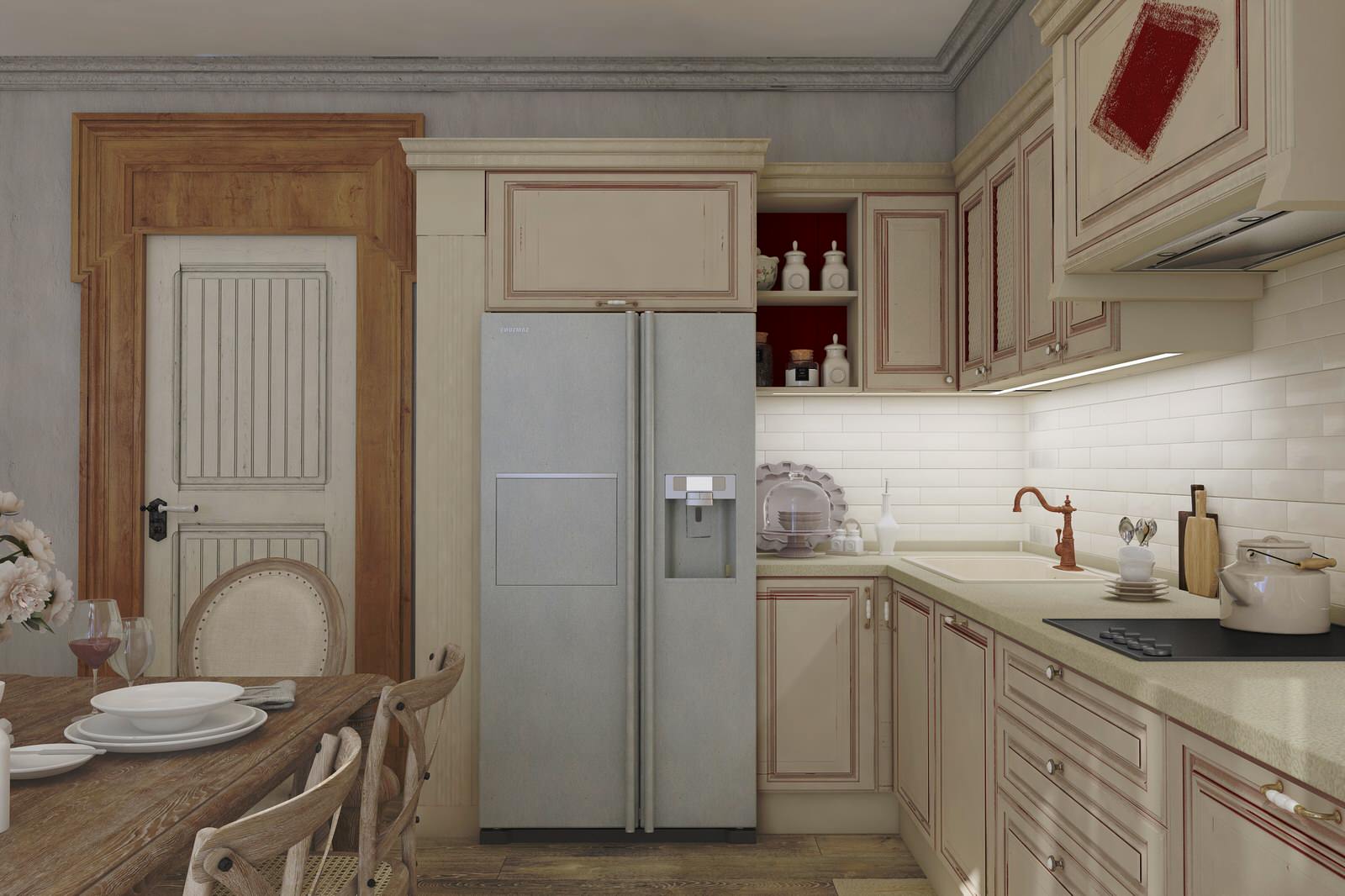 Проект квартиры в стиле Прованс (70 кв м)