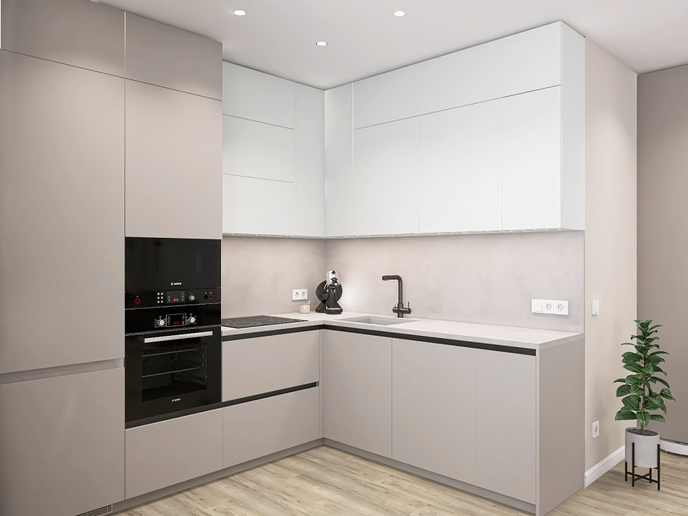 Проект кухни-гостиной в ЖК Рафинад г. Вологда