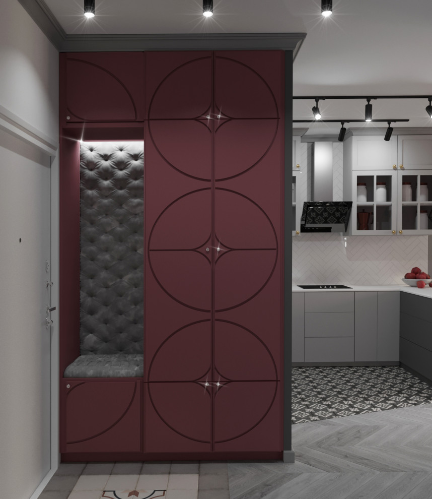 "Малиновое вино" Дизайн-проект квартиры 50 метров