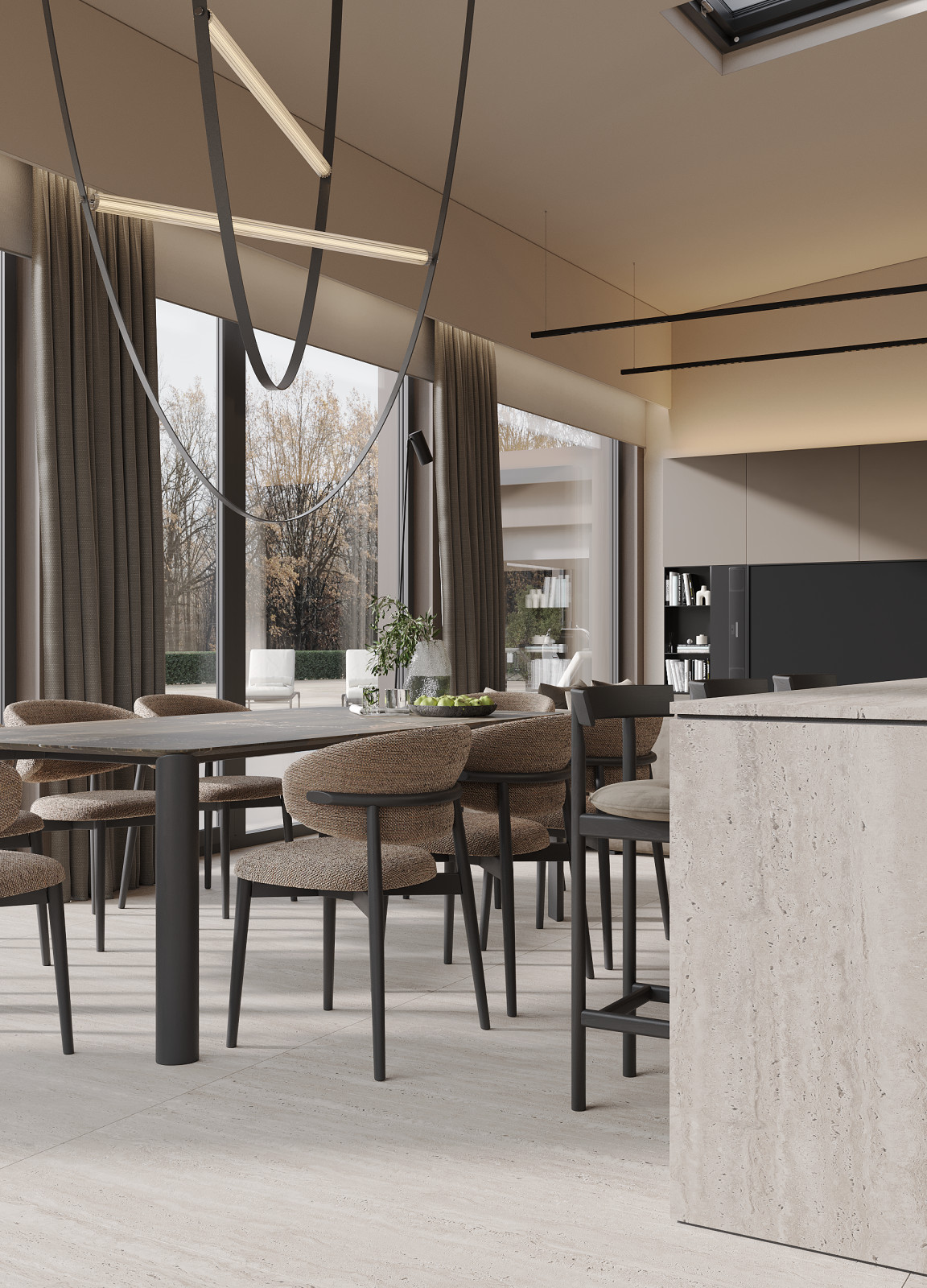 Интерьер дома, 9 просека, 240м2