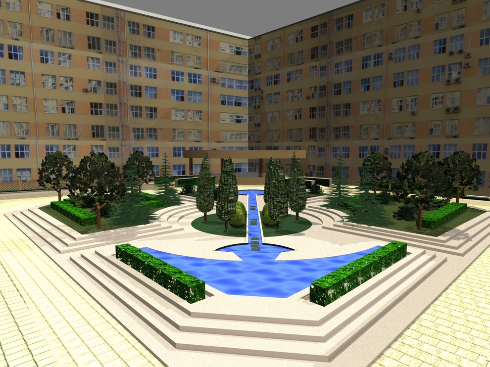 Проект дворика МинПромТорга