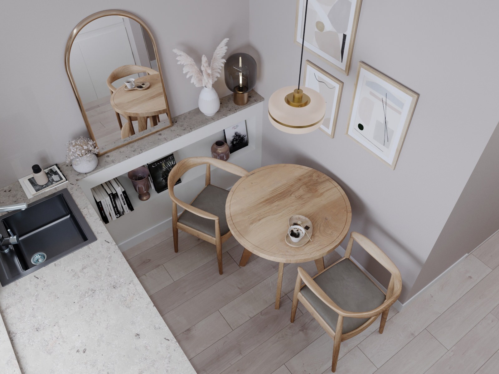 Однокомнатная квартира для стилиста. Серия дома п44т