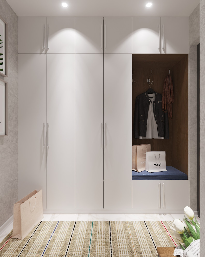 Квартира в оттенках синего для семейной пары