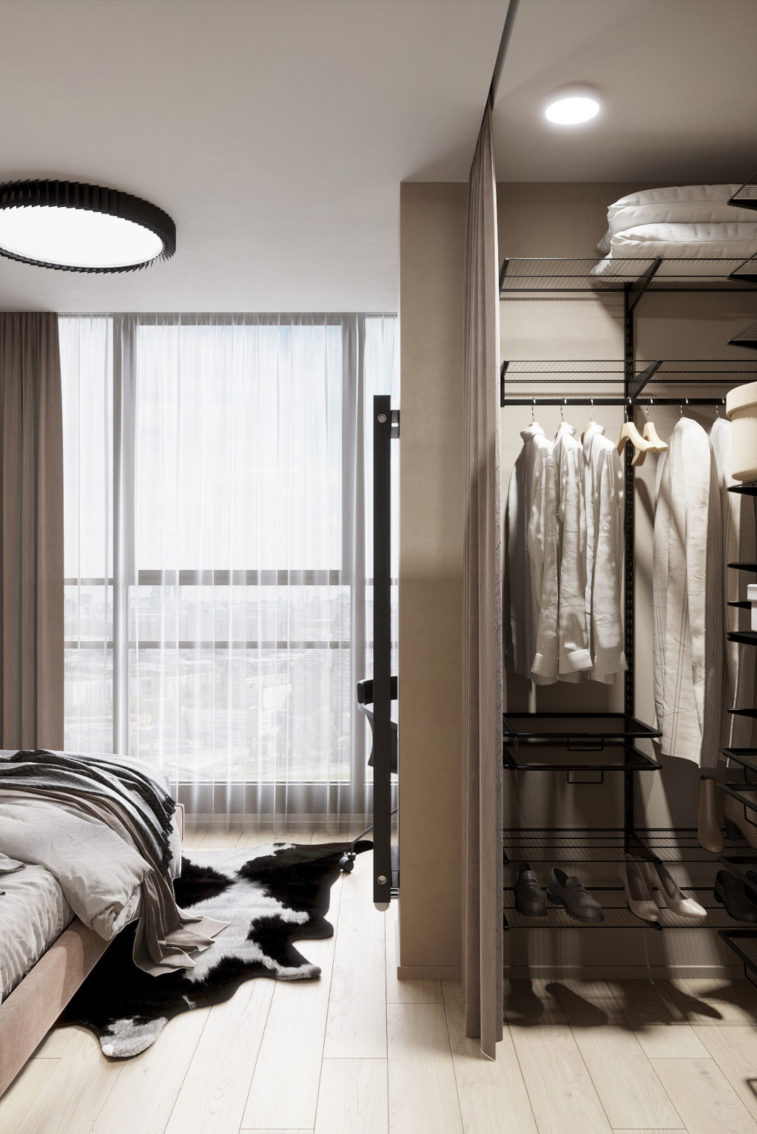 Мини двушка 43 м кв. со спальней на балконе