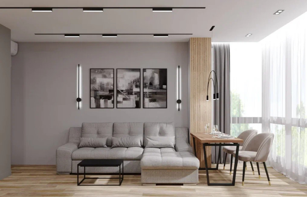 Ремонт однокомнатной квартиры с двумя рабочими местами