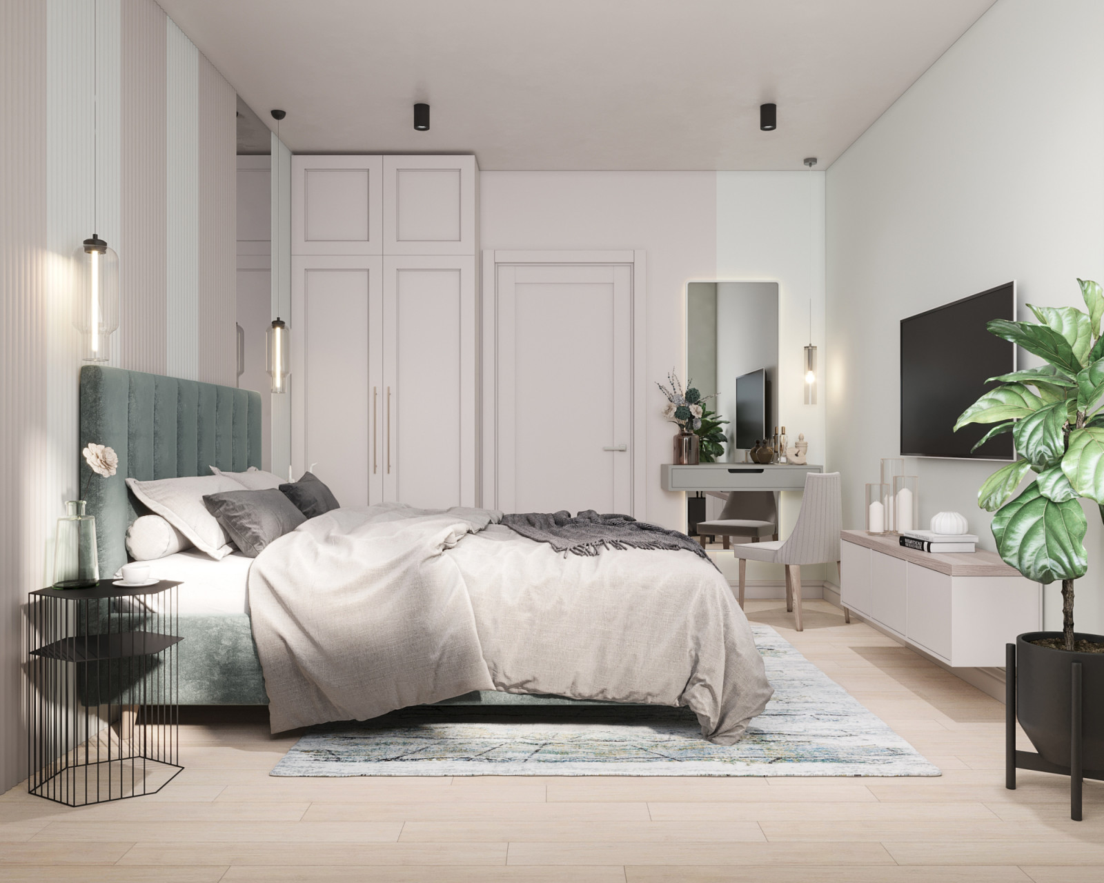 Интерьер квартиры 53 кв.м. в  ЖК "Летний сад"