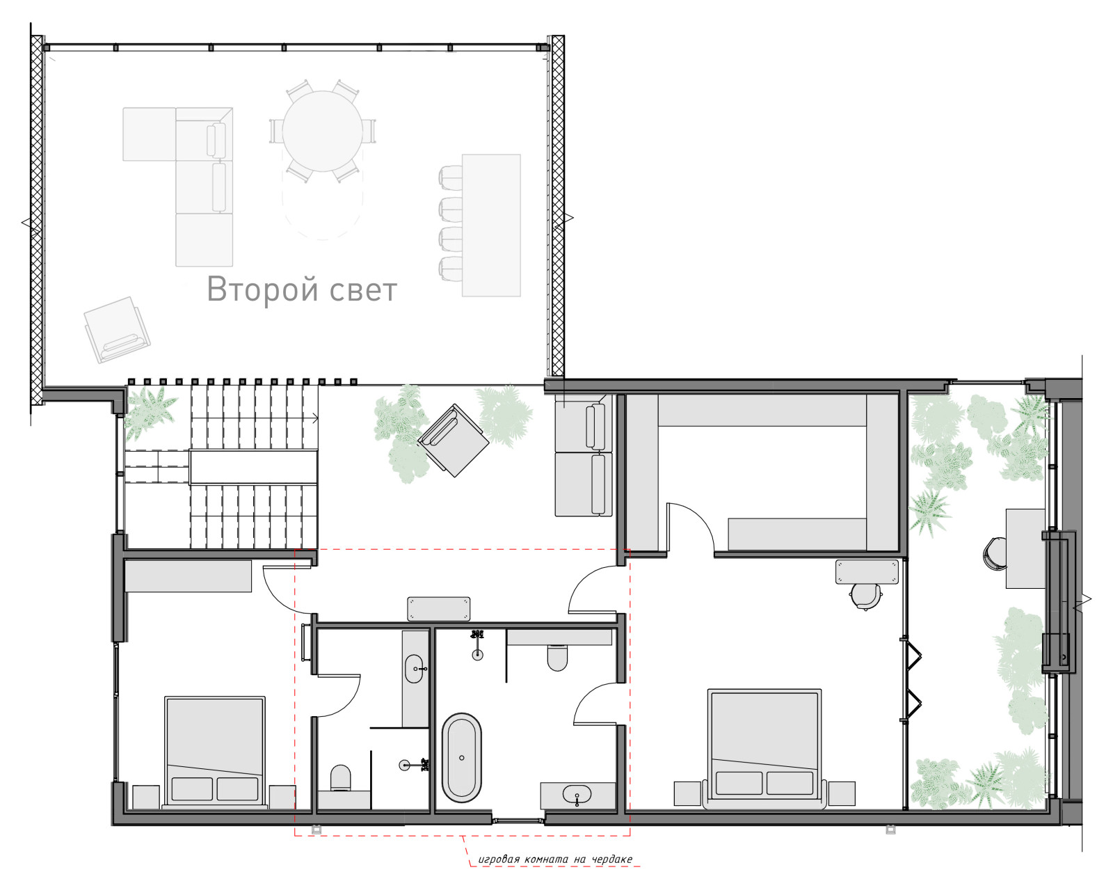 Комплекс зданий по каркасной технологии