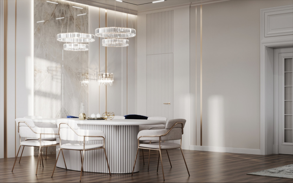 Дизайн интерьера дома в поселке "Лесной остров" - Роскошная классика в интерьере