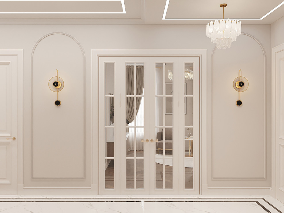 Интерьер в стиле неоклассика в РП ЗАРЕЧЬЕ 103 кв.м.