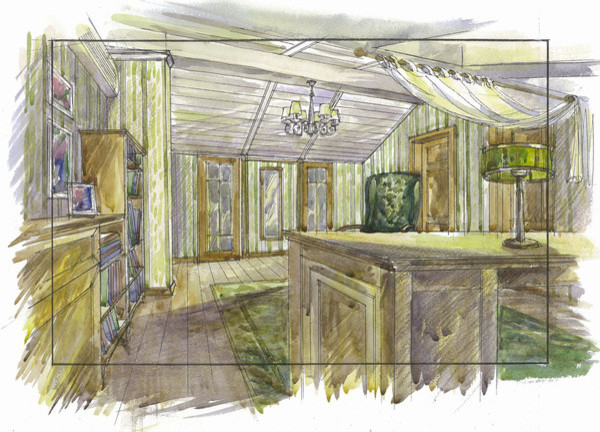 Альбом эскизов для интерьеров