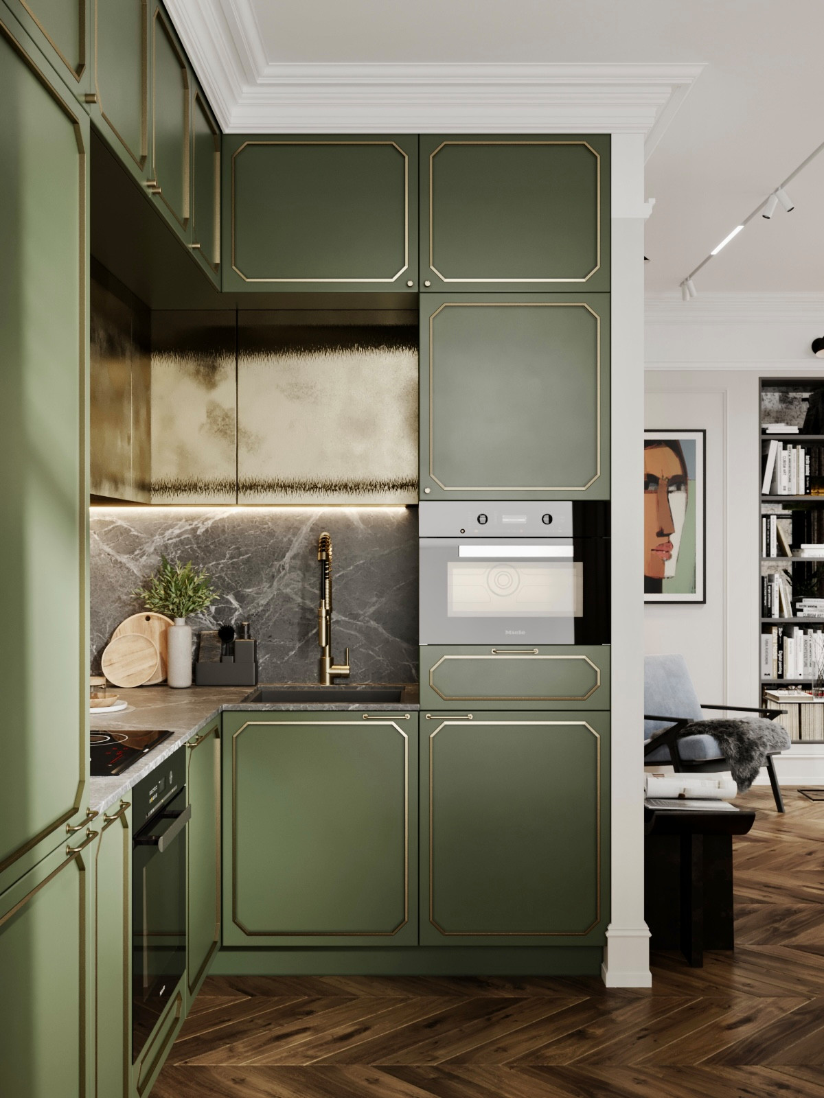 Квартира для сына дизайнера с хорошим вкусом. Вариант 2