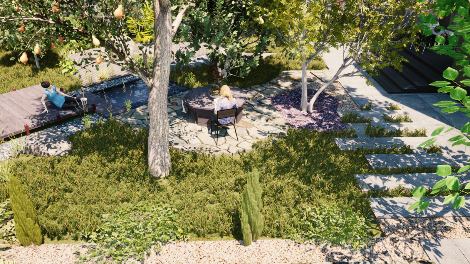 Благоустройство дачного участка. Сад в японском стиле