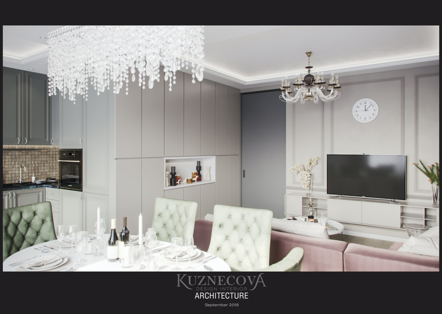 Дизайн проект квартиры 84 кв.м.