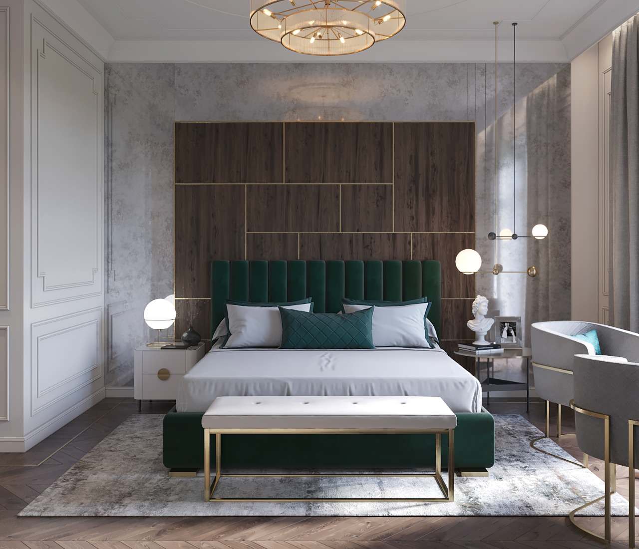 Безупречная элегантность с изумрудными акцентами