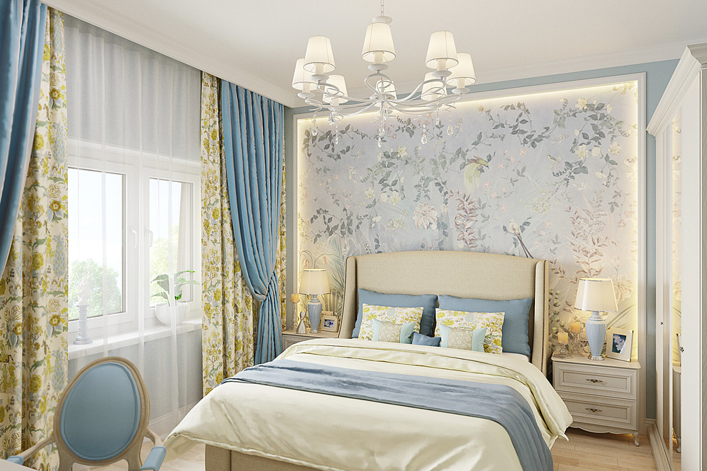 Дизайн-Проект спальни в классическом стиле