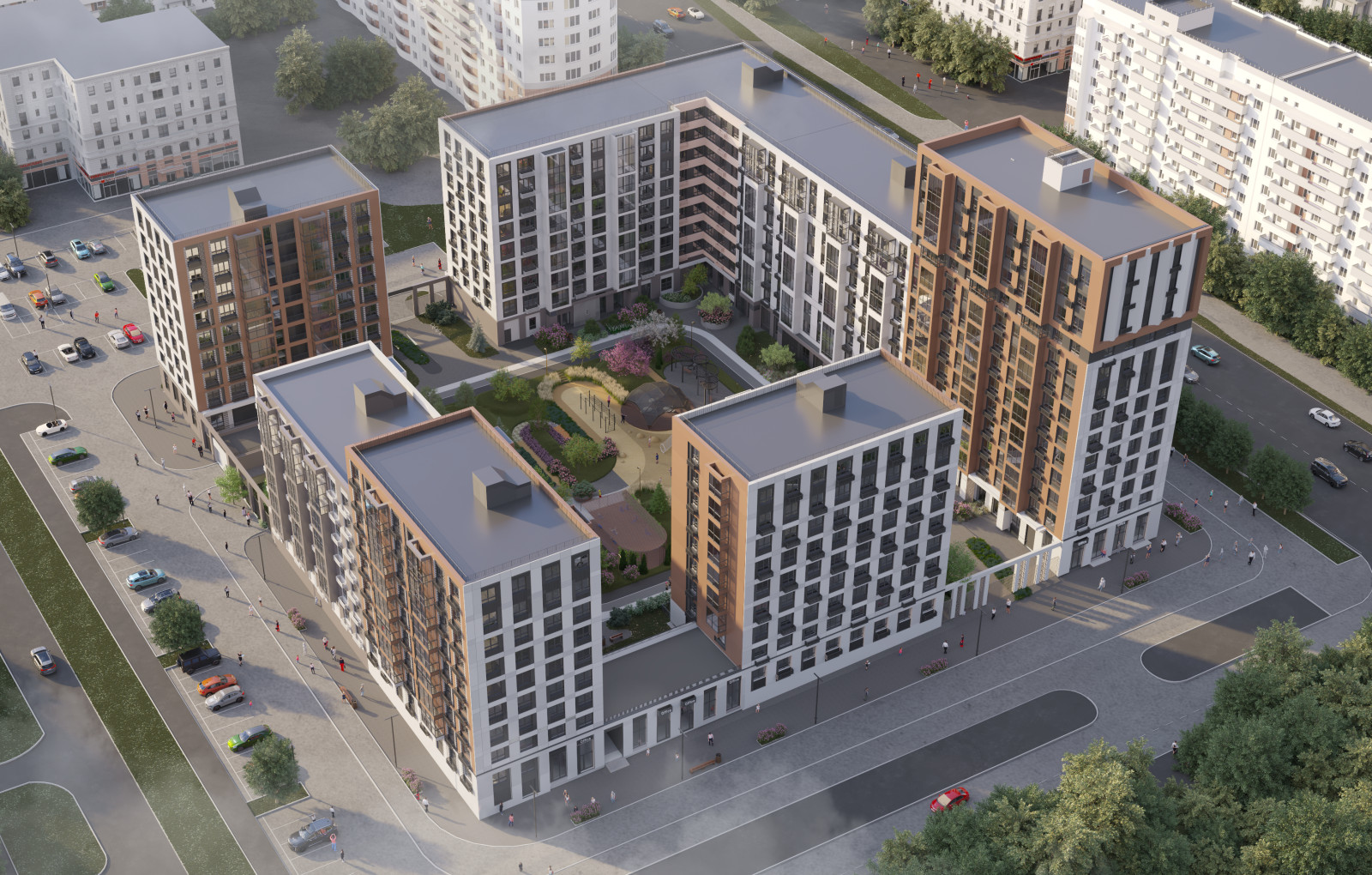 Обложка проекта: Эскизы к проекту жилого комплекса