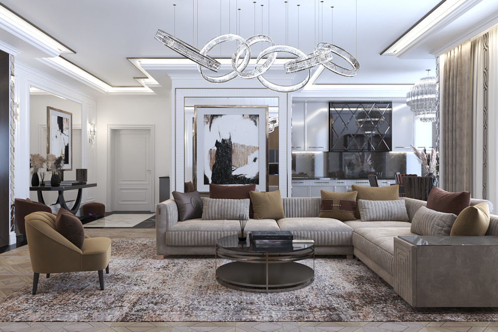 Дизайн интерьера  "Гостинная в ЖК "Жизнь на Плющихе"