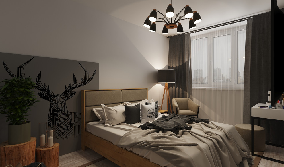 Обложка проекта: Спальня в скандинавском стиле