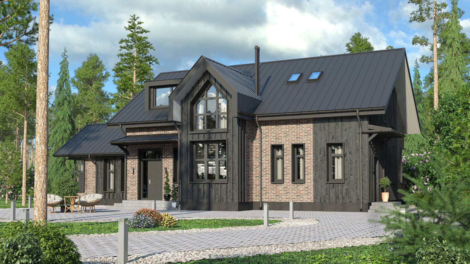 Обложка проекта: КОТТЕДЖ NORD HOUSE 2