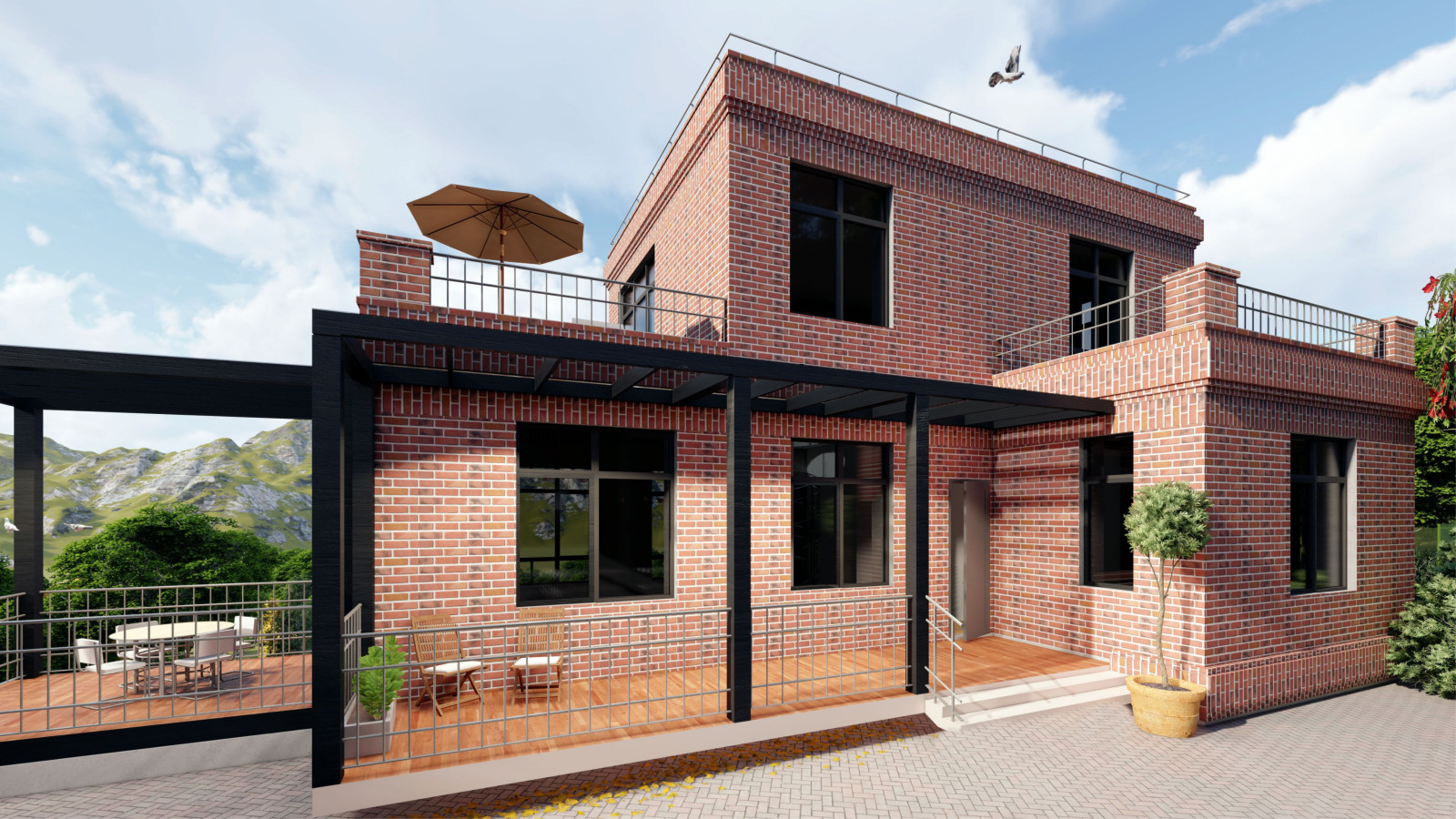 Коттедж в современном стиле в Приморском крае