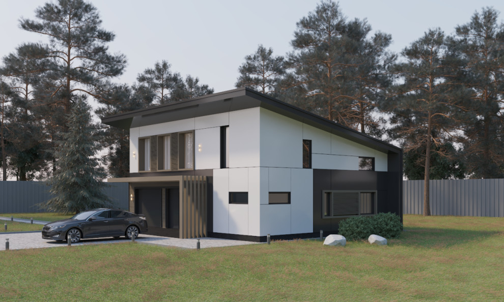 Проект жилого дома с гаражом №7