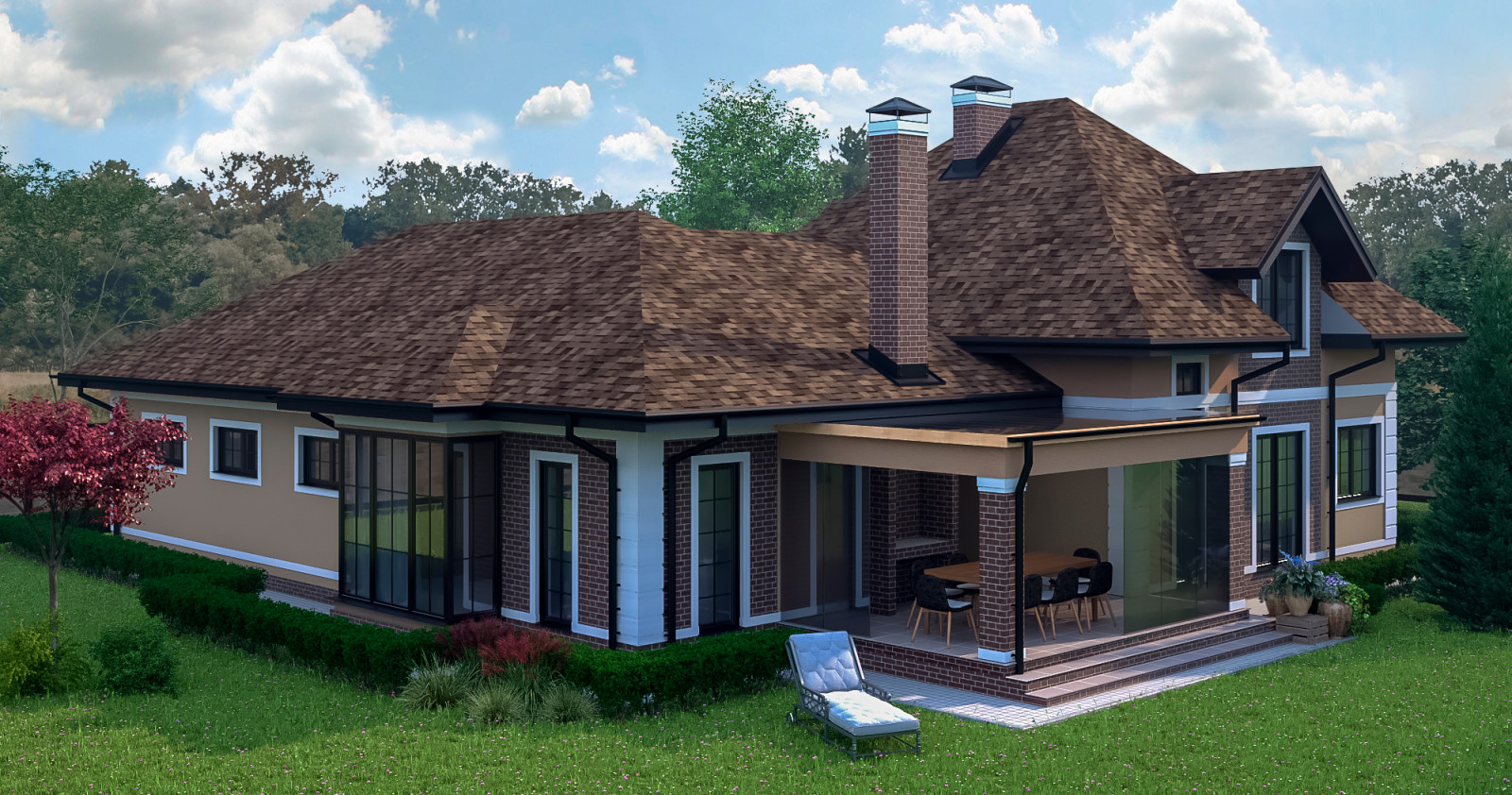 Гостевой дом со СПА зоной и большим гаражем