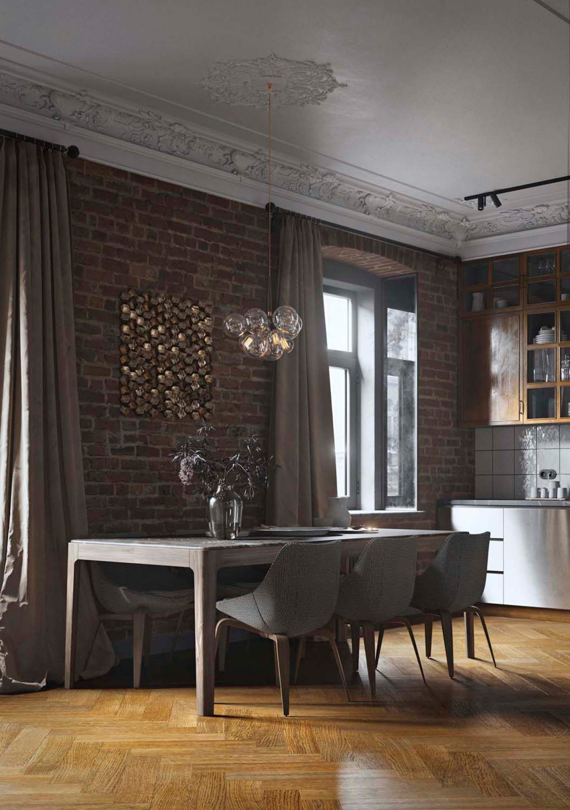 Дизайн проект квартиры в доходном доме 1901 года постройки на Страстном бульваре