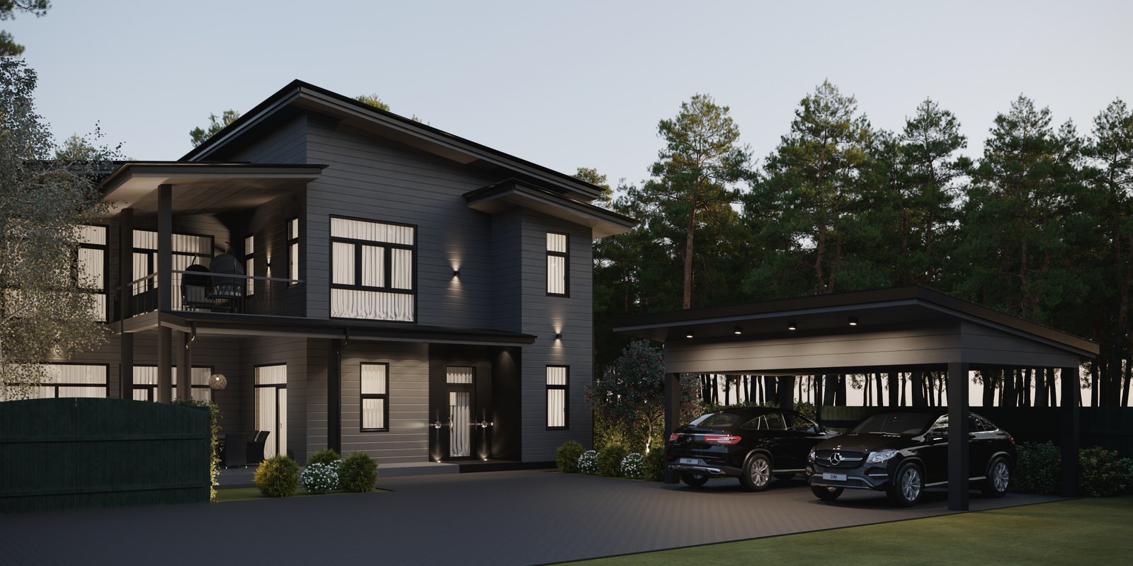 Загородный дом в скандинавском стиле