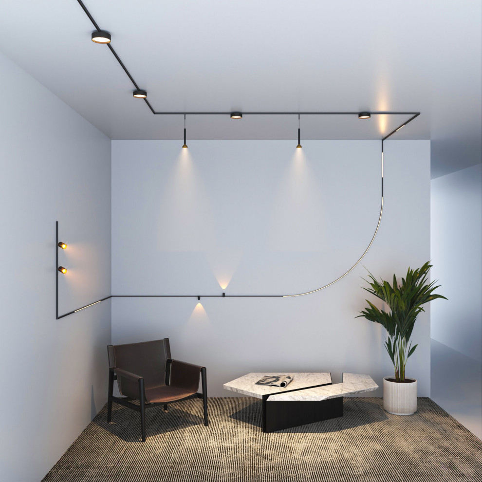 Mini Magnetic Трековый светильник 9W 3000K черный