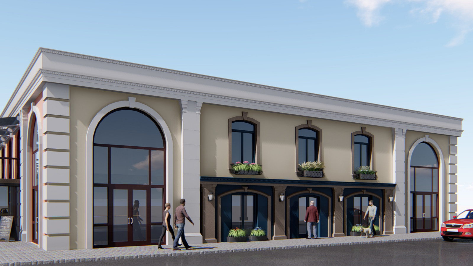 Архитектурный дизайн-проект "Французский Бульвар" в г. Волжский