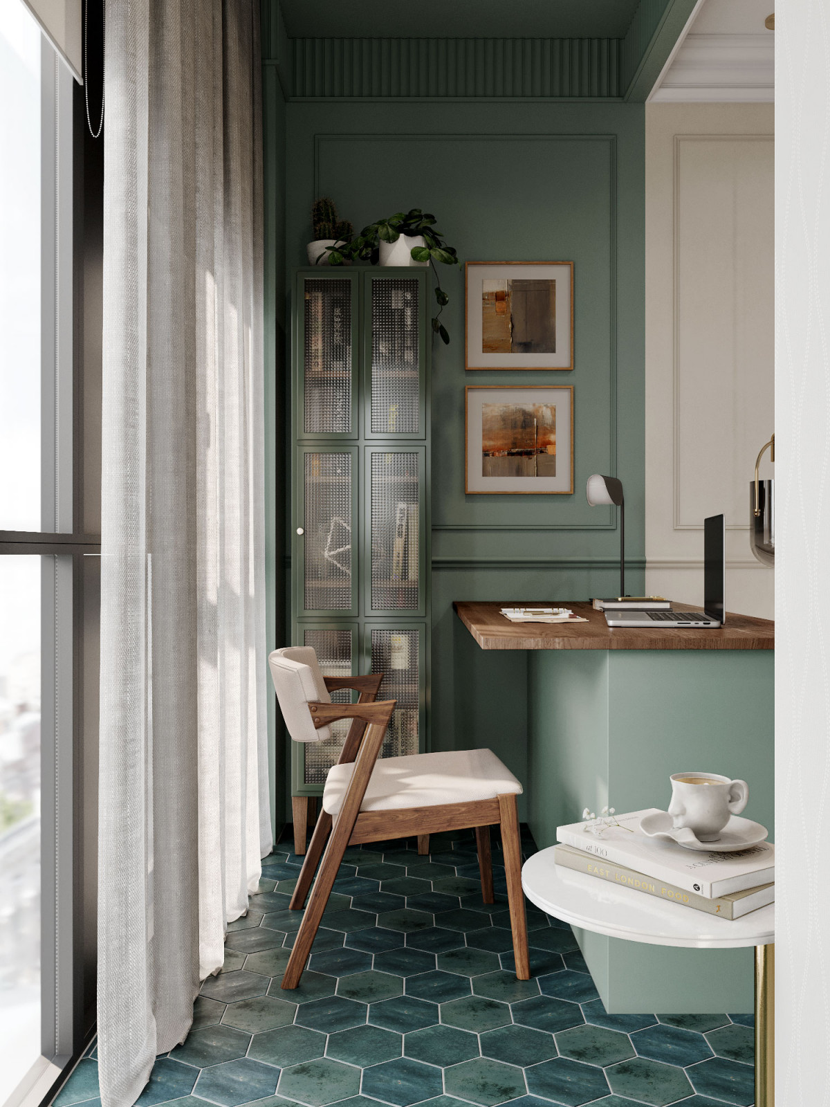 Спальня с яркими акцентами в ЖК Соло