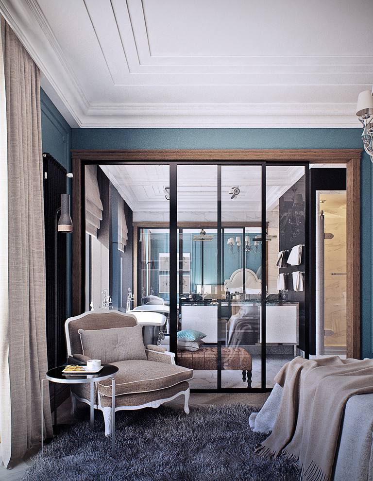 Квартира в темном лофте