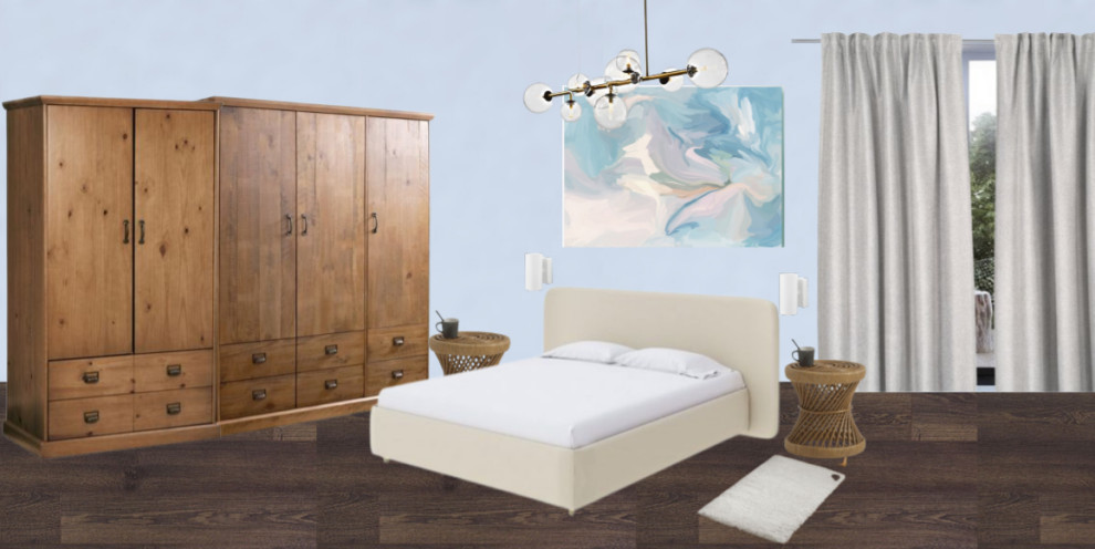 Учебный проект:коллаж спальня