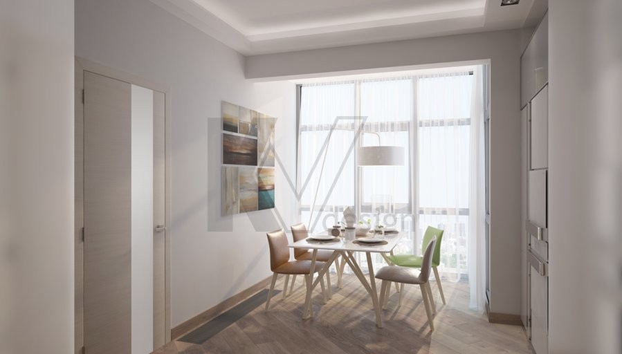 Дизайн трехкомнатной квартиры, Сколково Парк