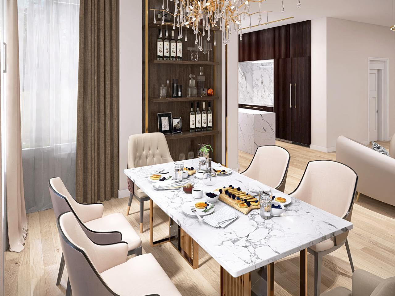 Загородный дом - первый этаж