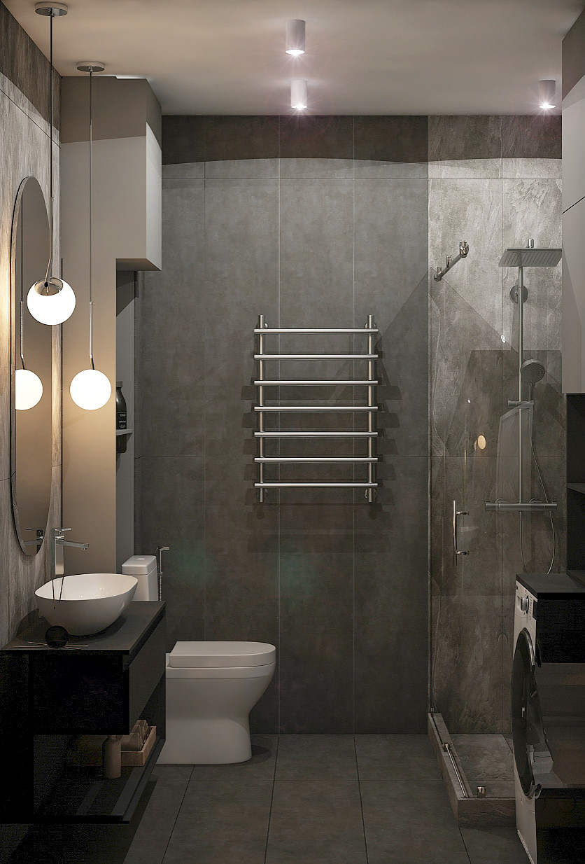 6. Green circle. Санузел