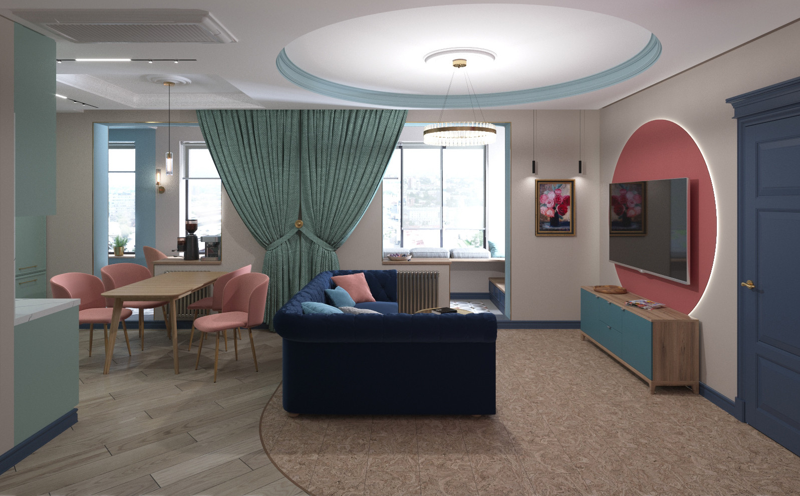 Квартира в стиле ар-деко