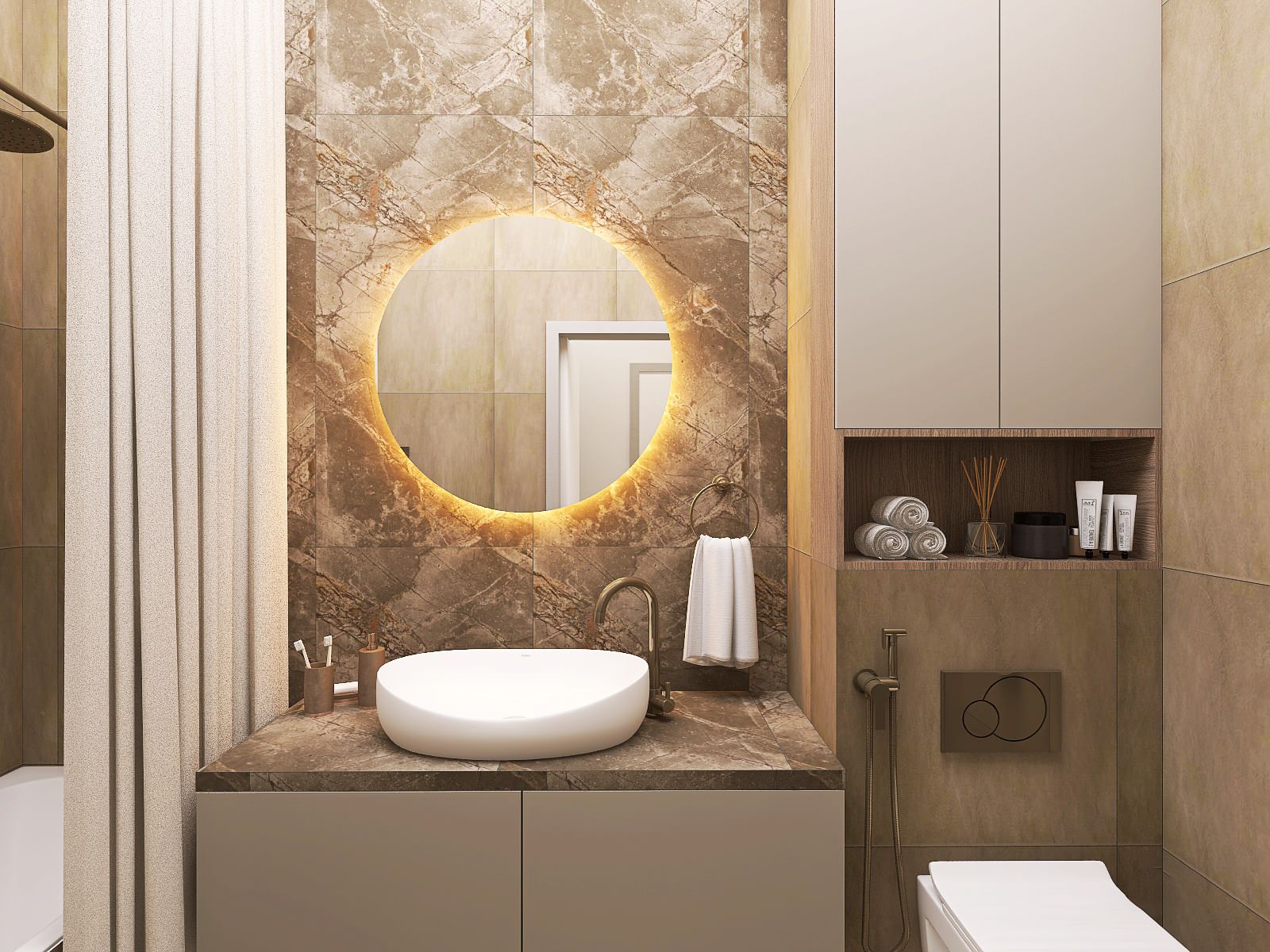 Трехкомнатная квартира в современном стиле ЖК Хвоя