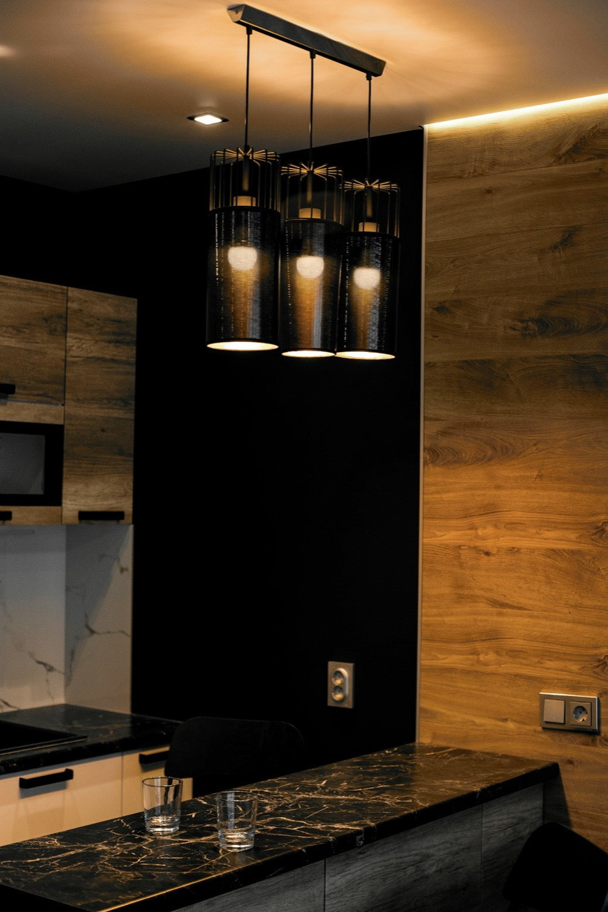 Гостиная 1-х комнатной студии квартиры в Сочи ул.Фабрициуса